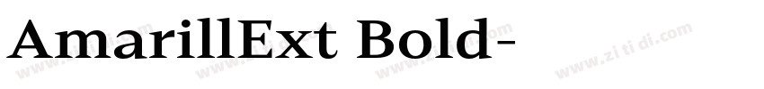 AmarillExt Bold字体转换